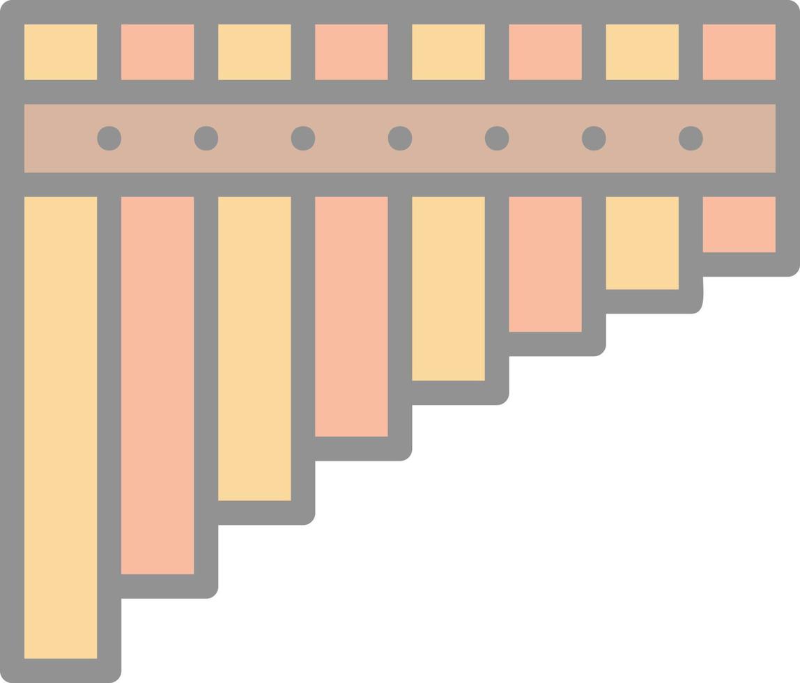 Pan Flute Vector Icon Design