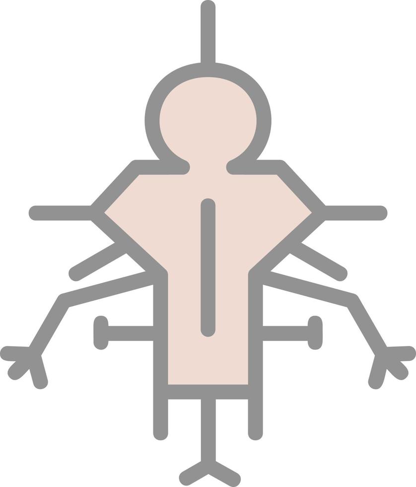 diseño de icono de vector de líneas de nazca