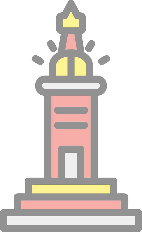Lighthouse Of Alexandria Vector Icon Design
