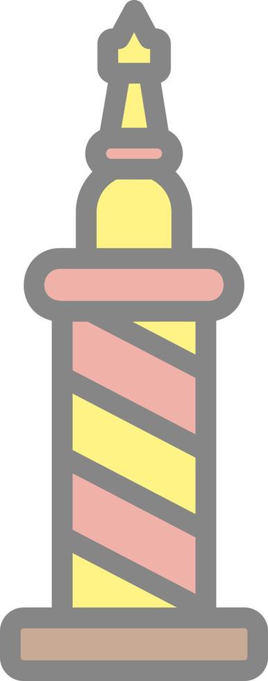 Trajans Column Vector Icon Design