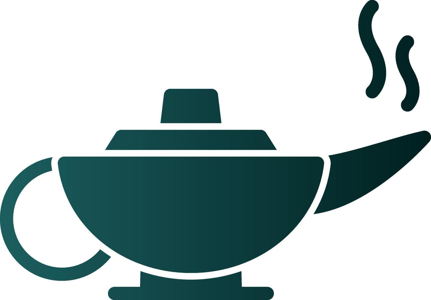 Arabian Magic Lamp Vector Icon Design