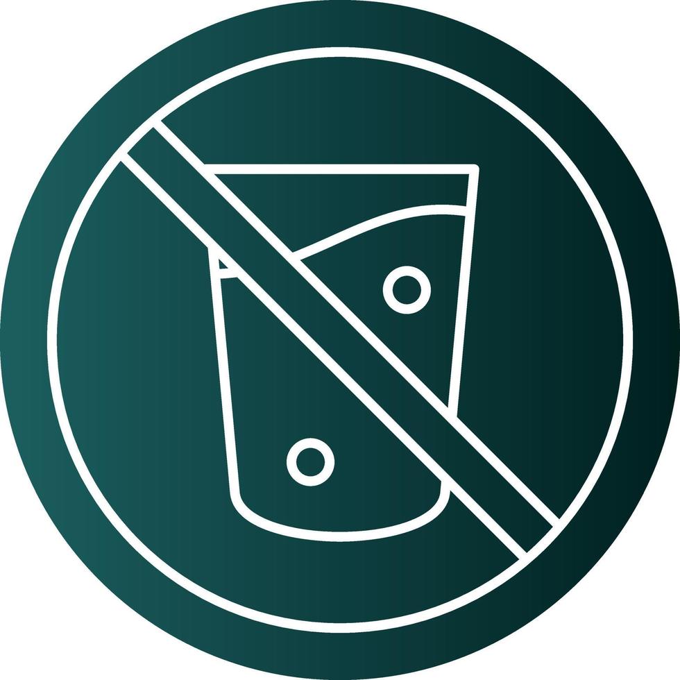 No Drink Vector Icon Design