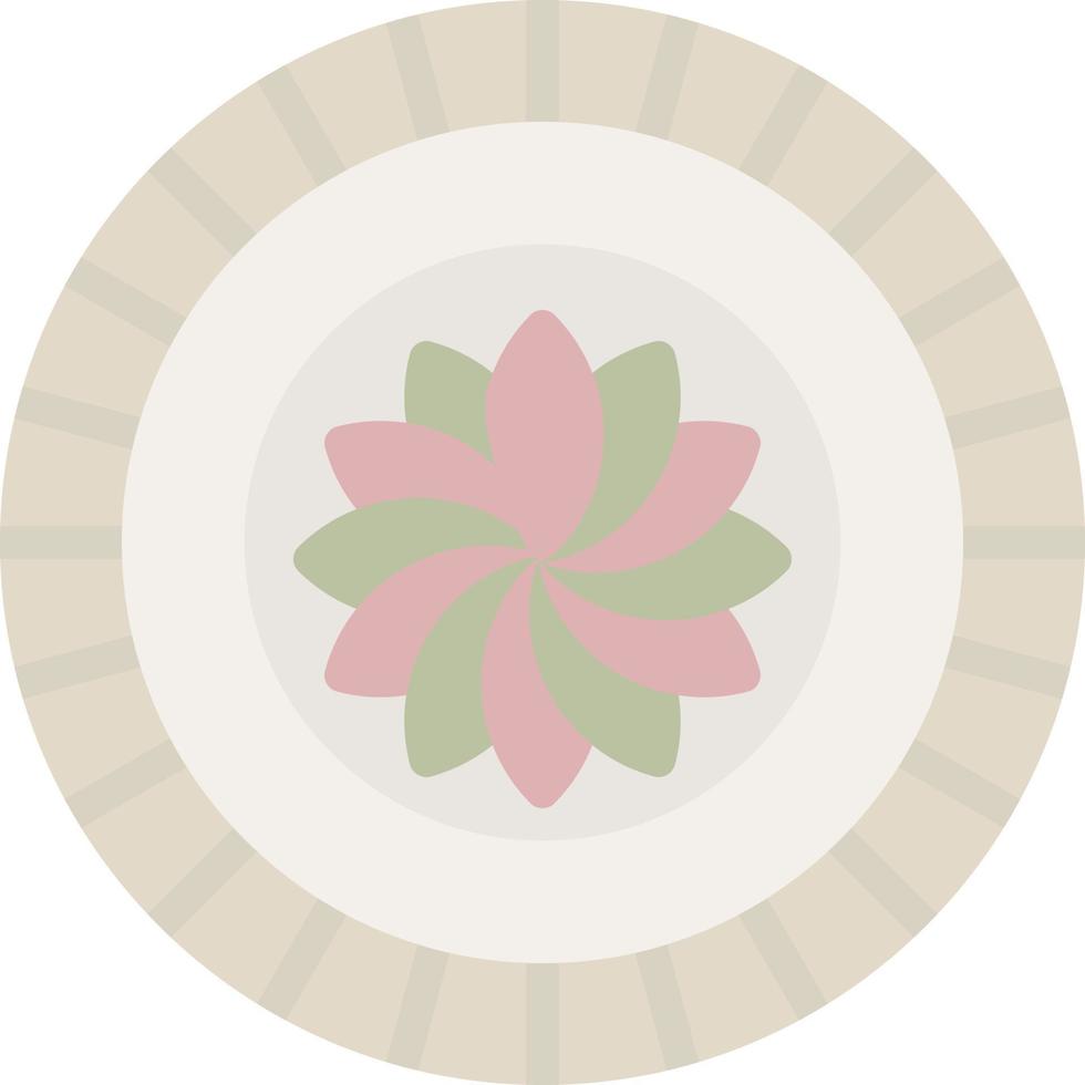 Old Plate Vector Icon Design