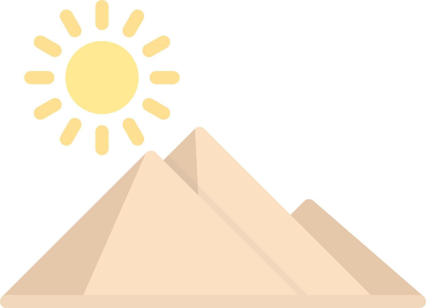 Egypt Pyramid Vector Icon Design