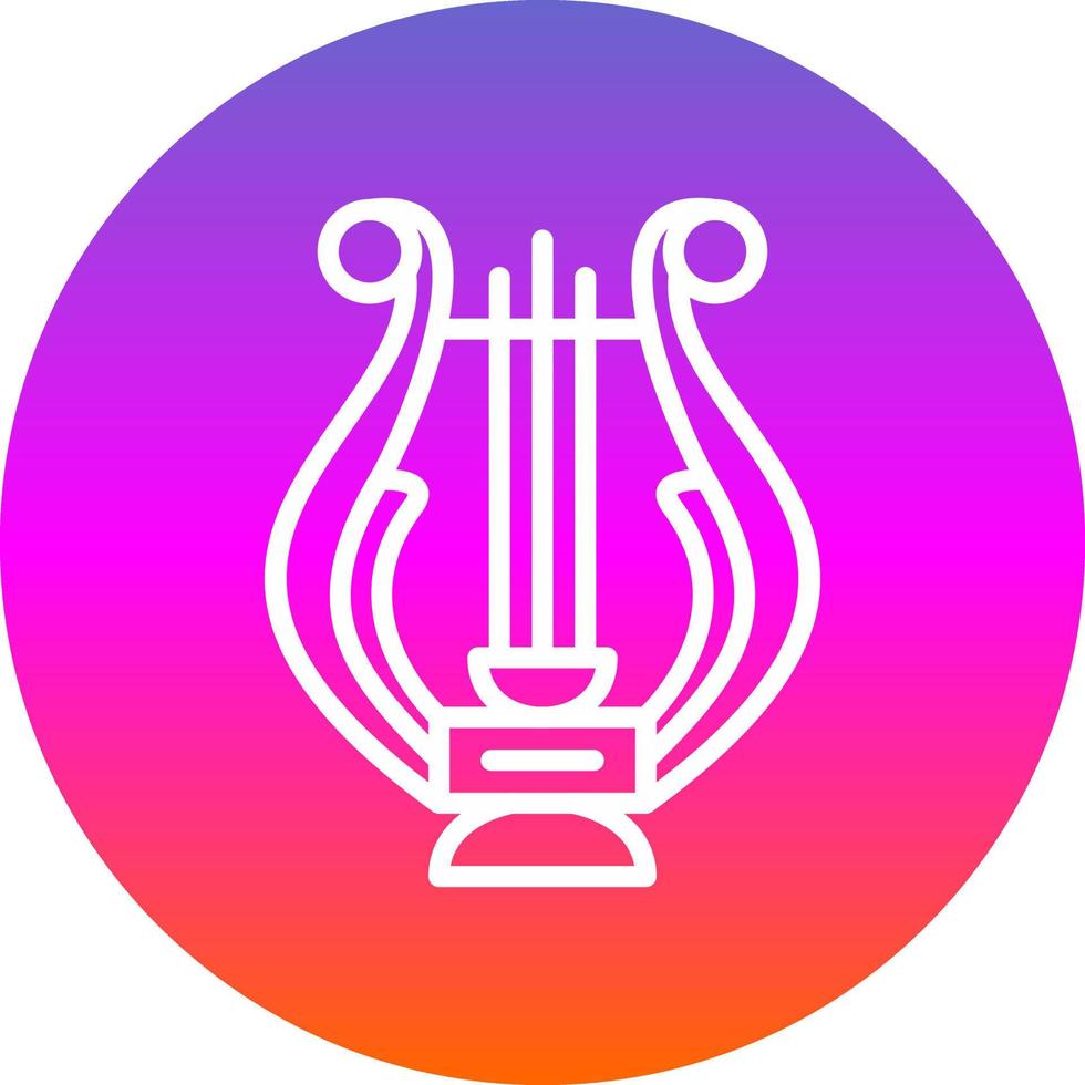 Lyre Vector Icon Design
