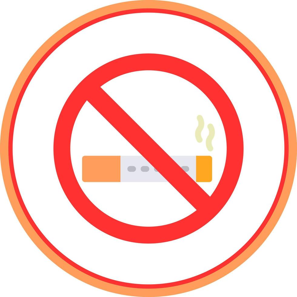 No Smoking Vector Icon Design