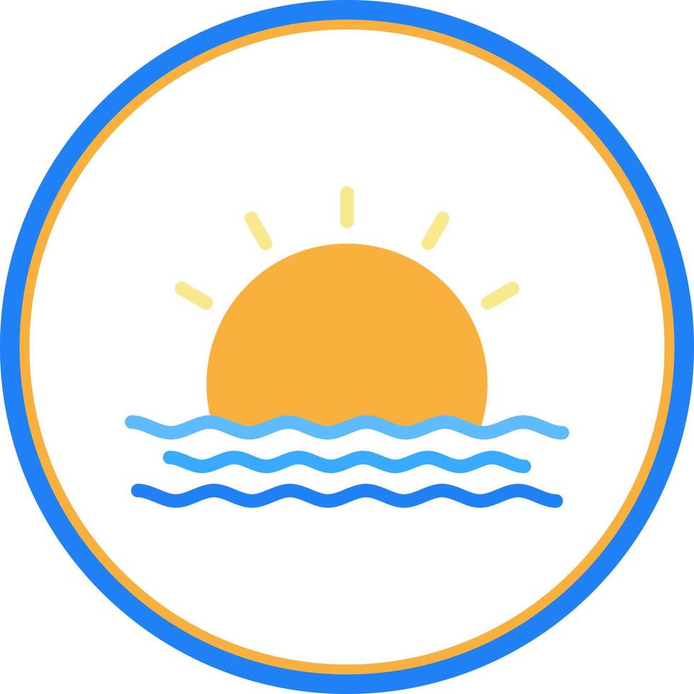 Sunrise Vector Icon Design