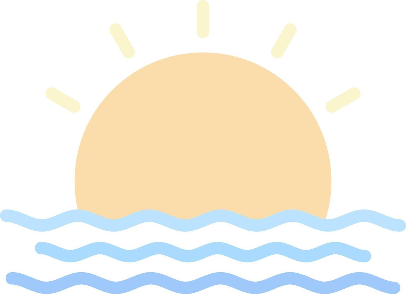 diseño de icono de vector de amanecer