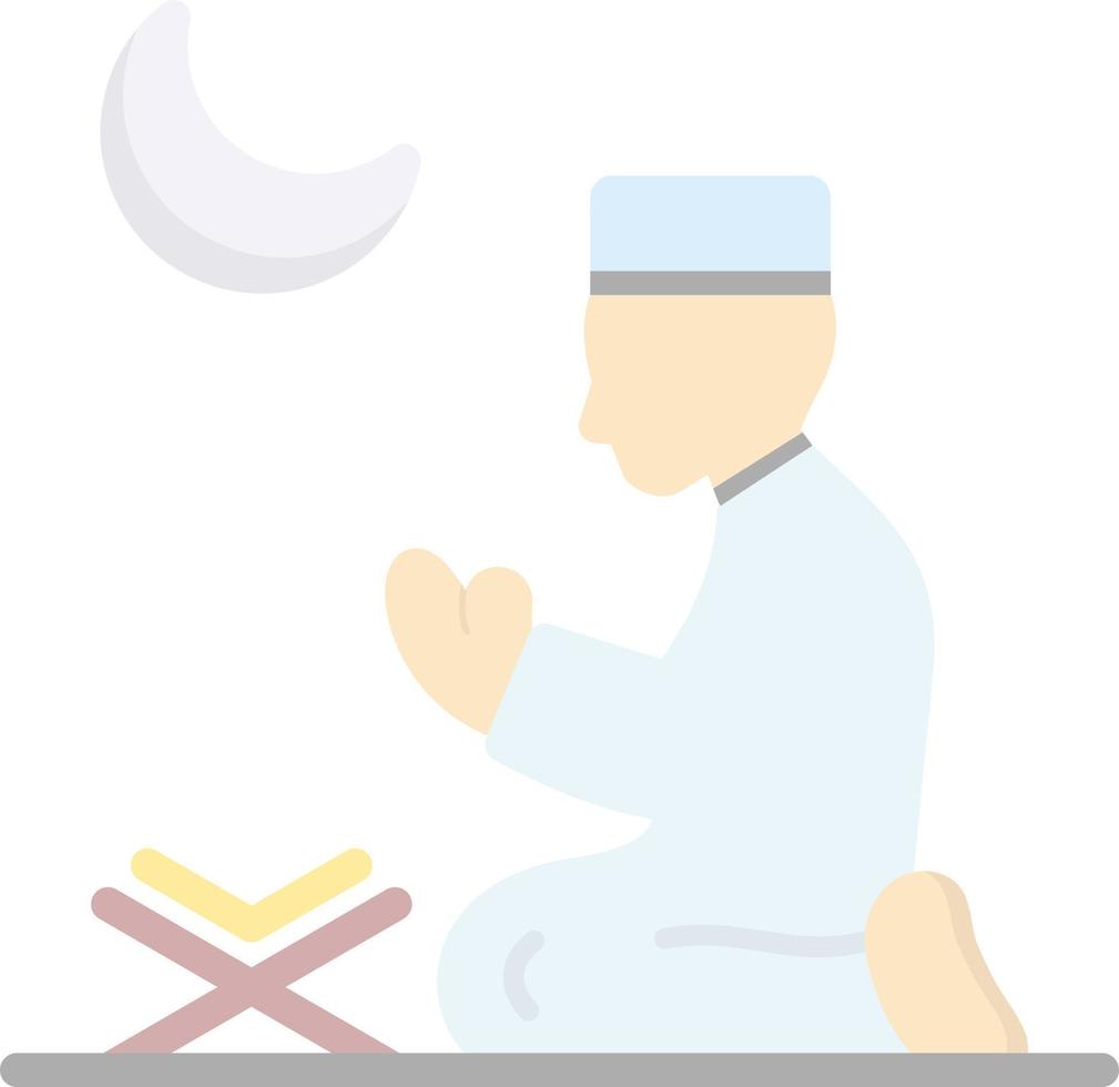 Muslim Praying Vector Icon Design