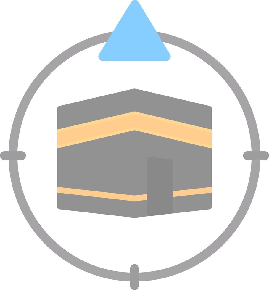 Qibla Direction Vector Icon Design