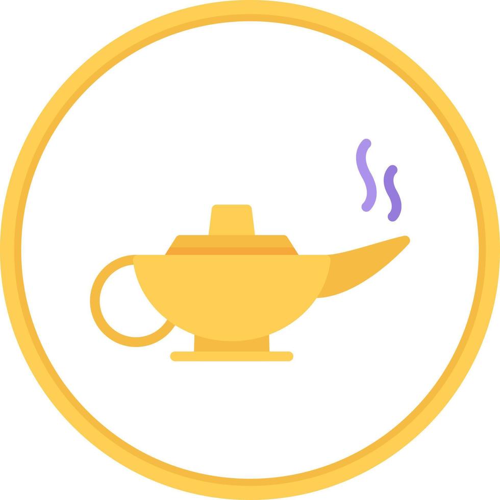 Arabian Magic Lamp Vector Icon Design