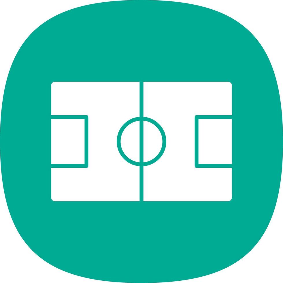 diseño de icono de vector de campo de fútbol