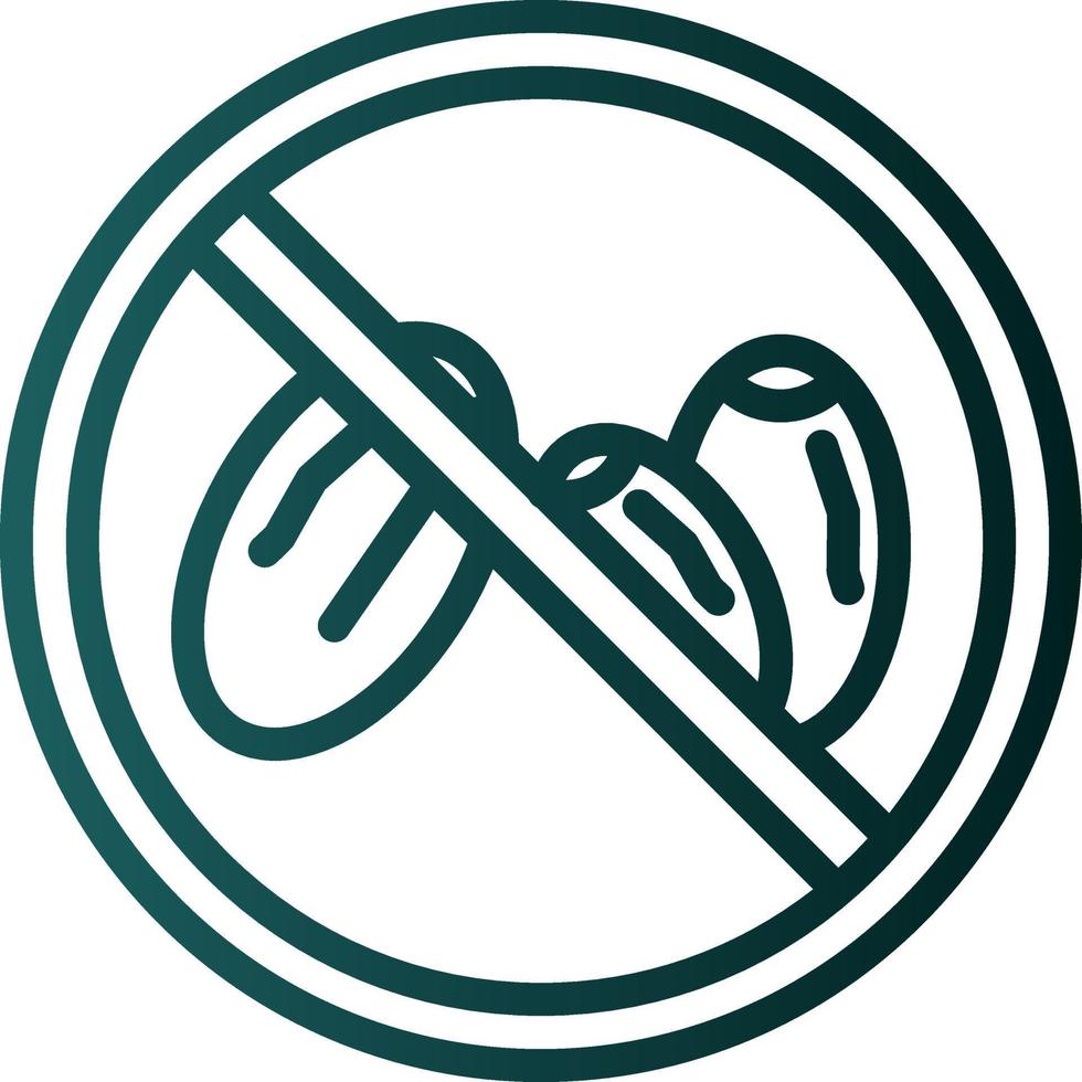 No Eating Vector Icon Design