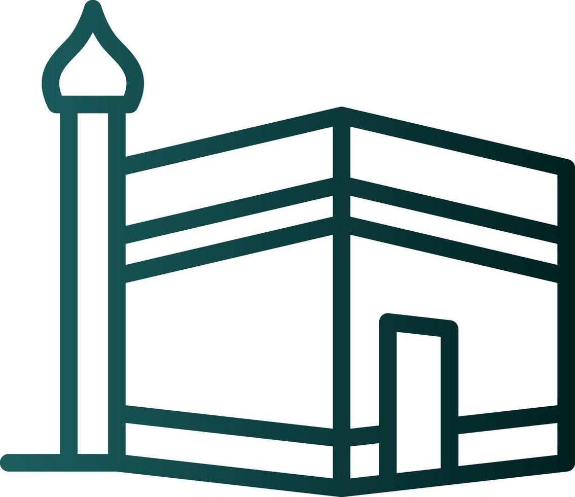 Kaaba Vector Icon Design