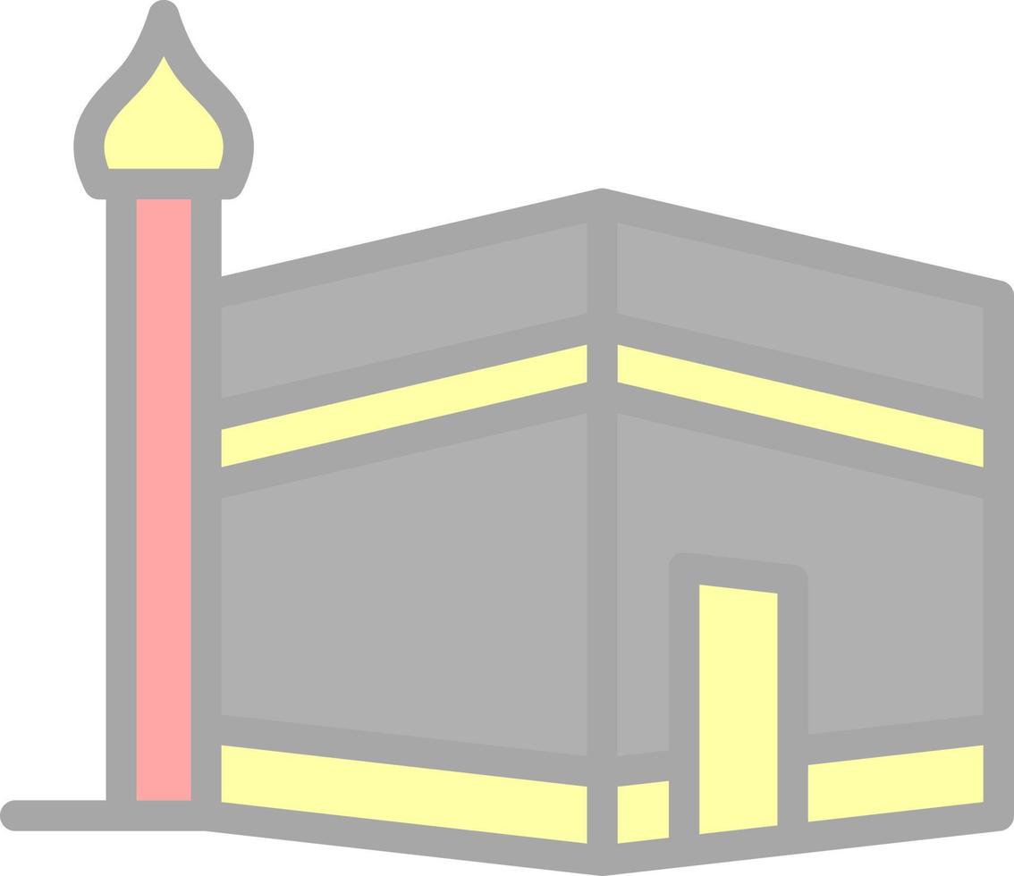 diseño de icono de vector de kaaba