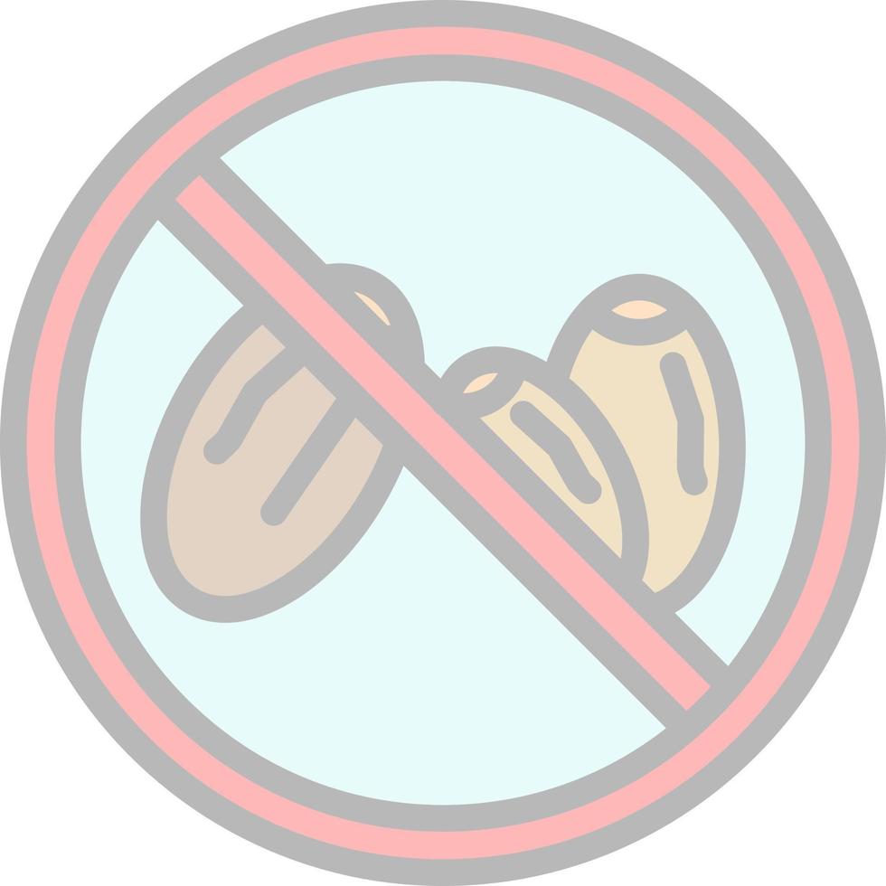 No Eating Vector Icon Design