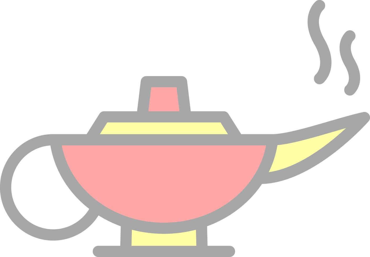 Arabian Magic Lamp Vector Icon Design