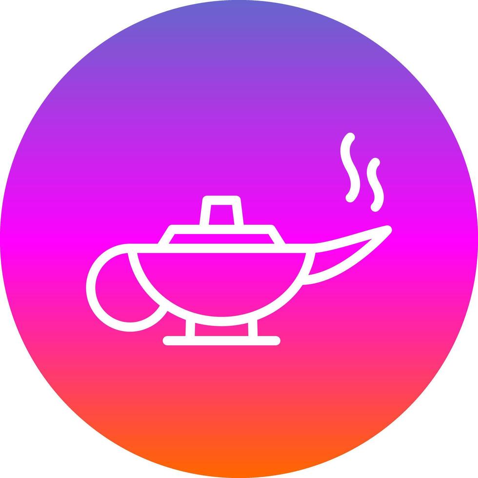 Arabian Magic Lamp Vector Icon Design