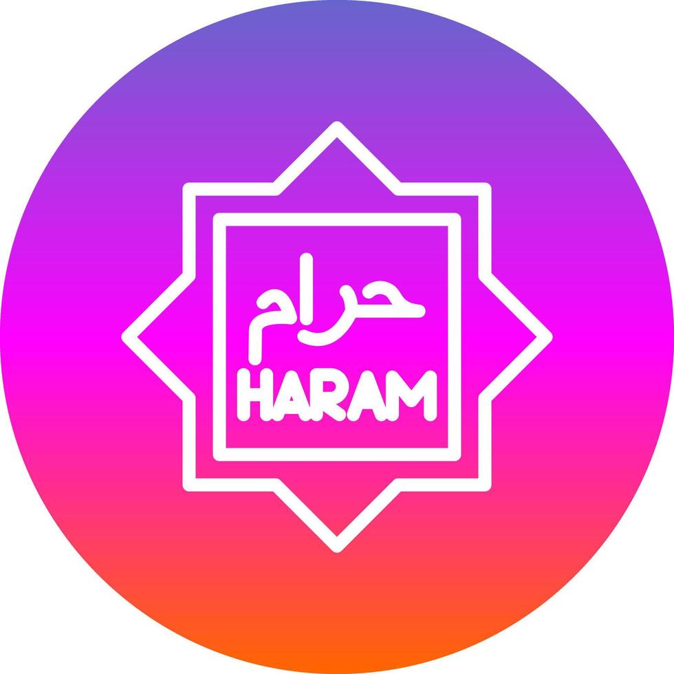 Haram Vector Icon Design