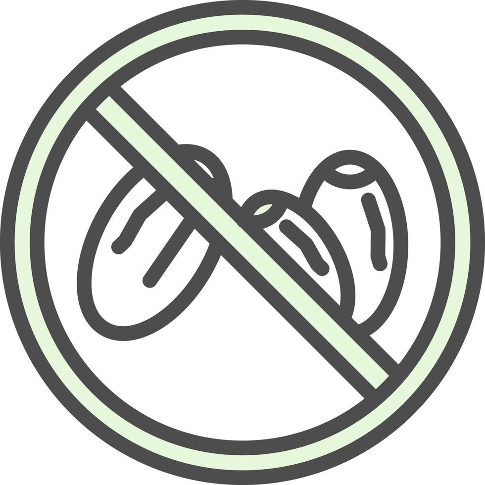 No Eating Vector Icon Design