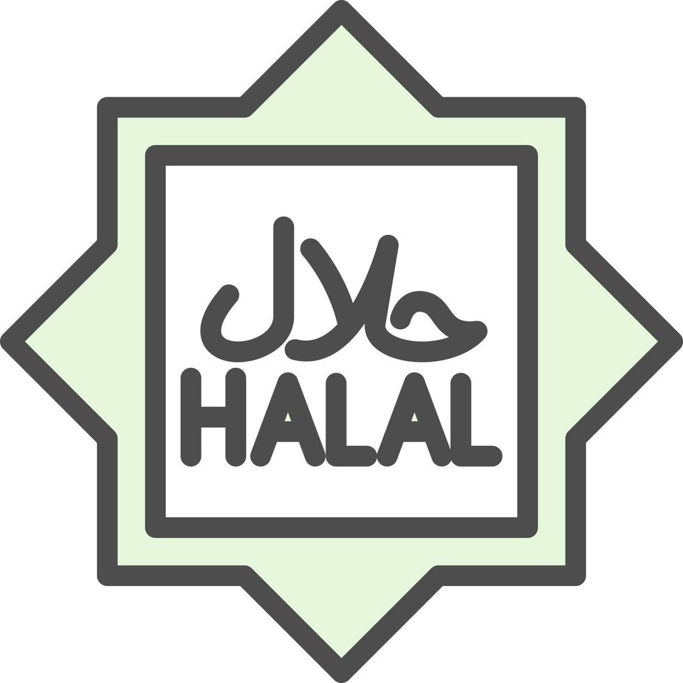 diseño de icono de vector halal