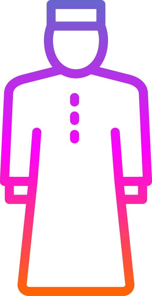 Muslim Man Vector Icon Design