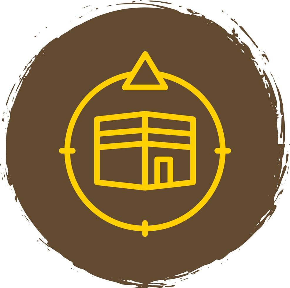 Qibla Direction Vector Icon Design