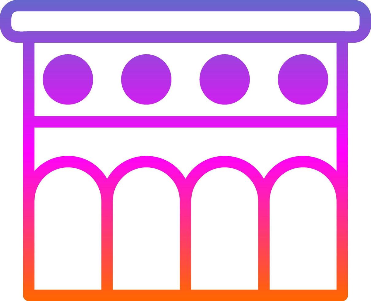 Aqueduct Vector Icon Design