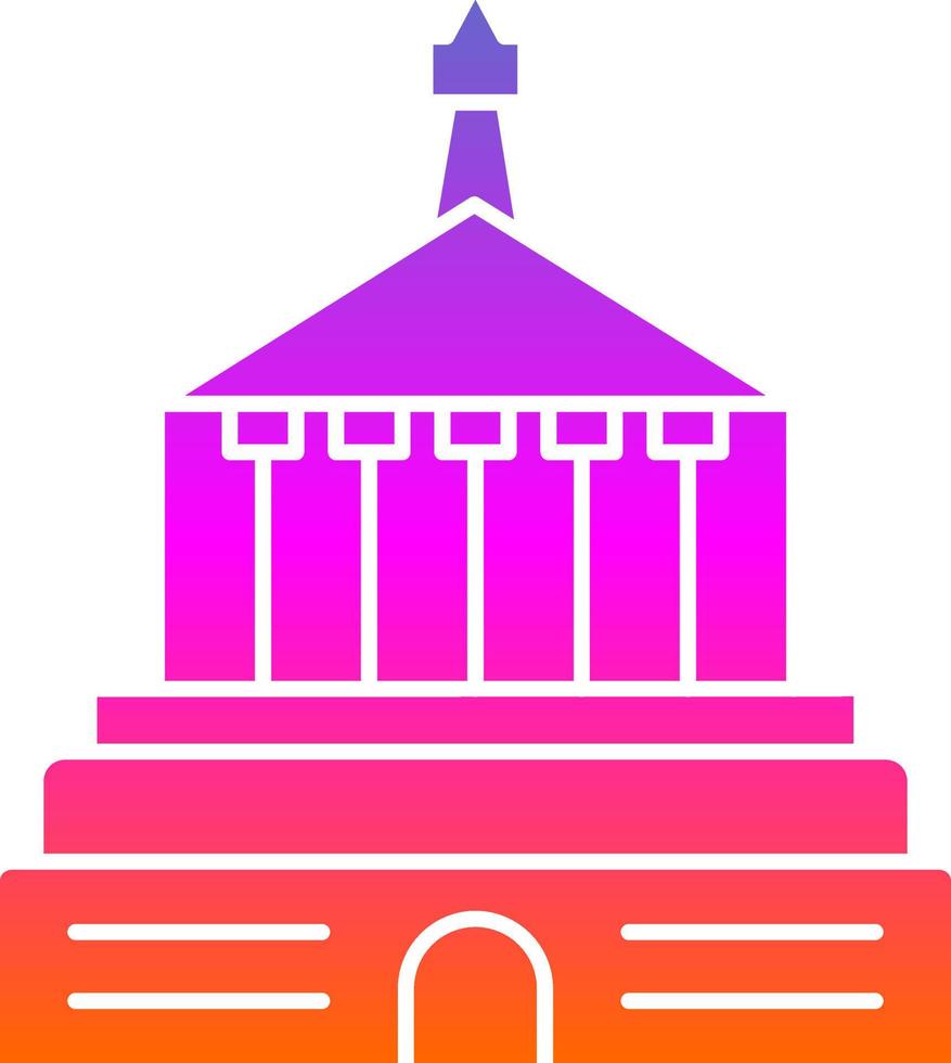 Halicarnassus Mausoleum Vector Icon Design