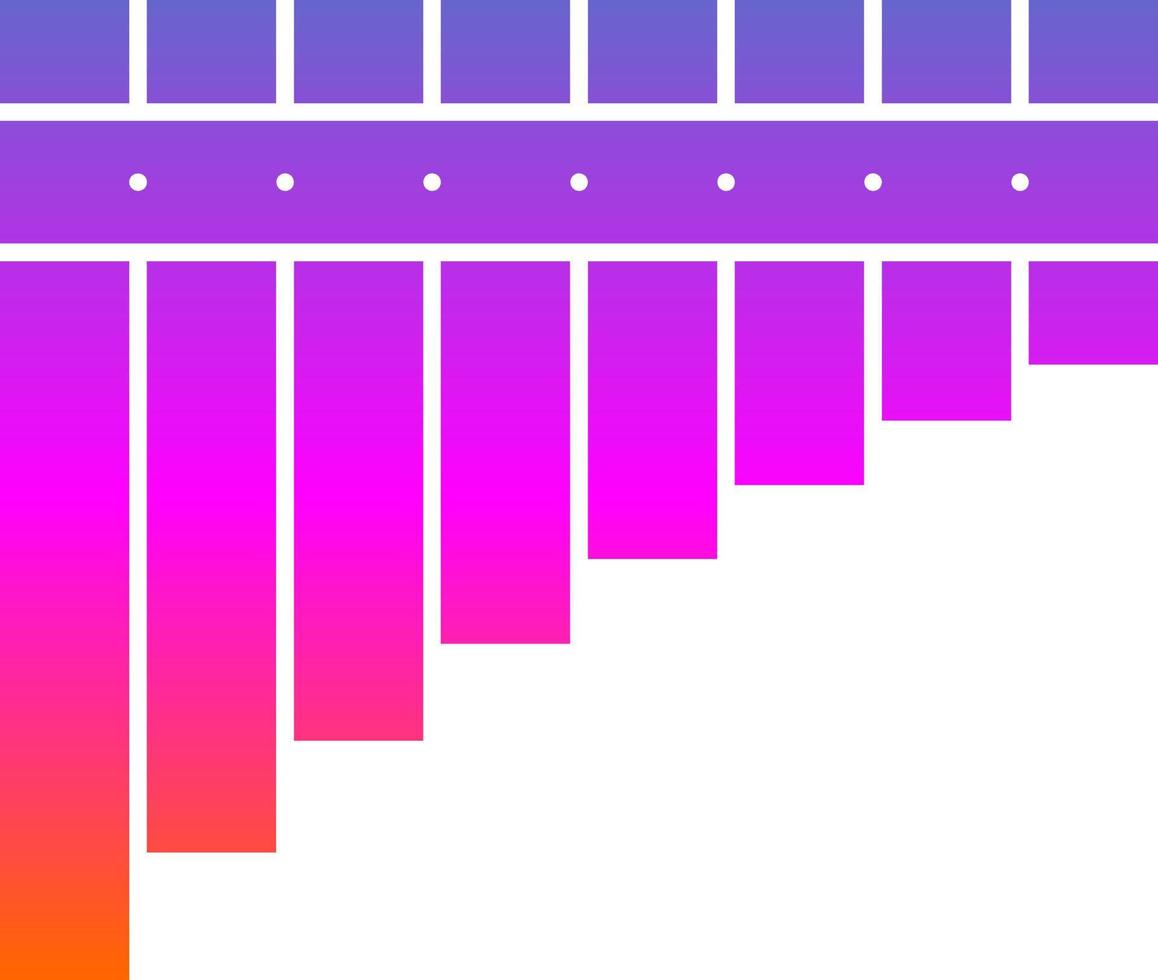 Pan Flute Vector Icon Design