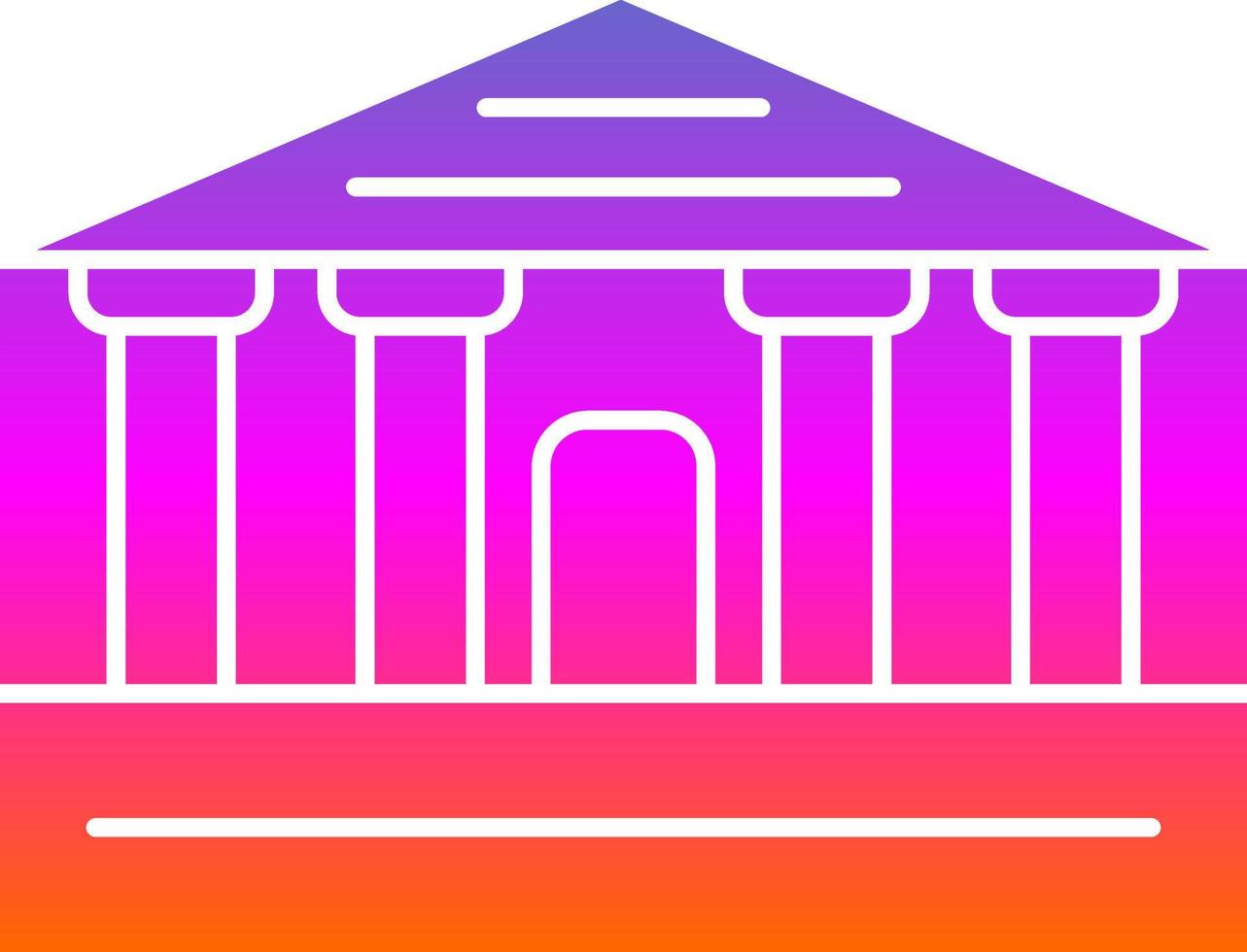 Parthenon Vector Icon Design