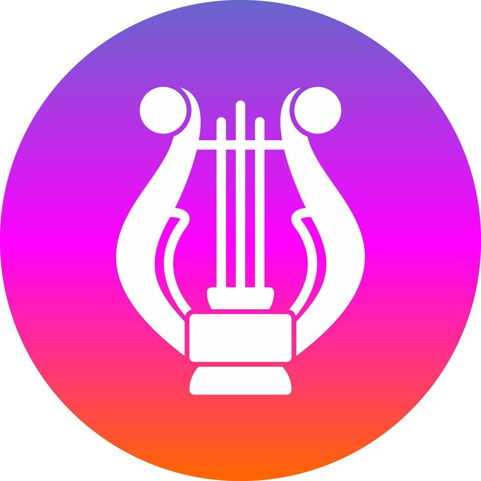 Lyre Vector Icon Design