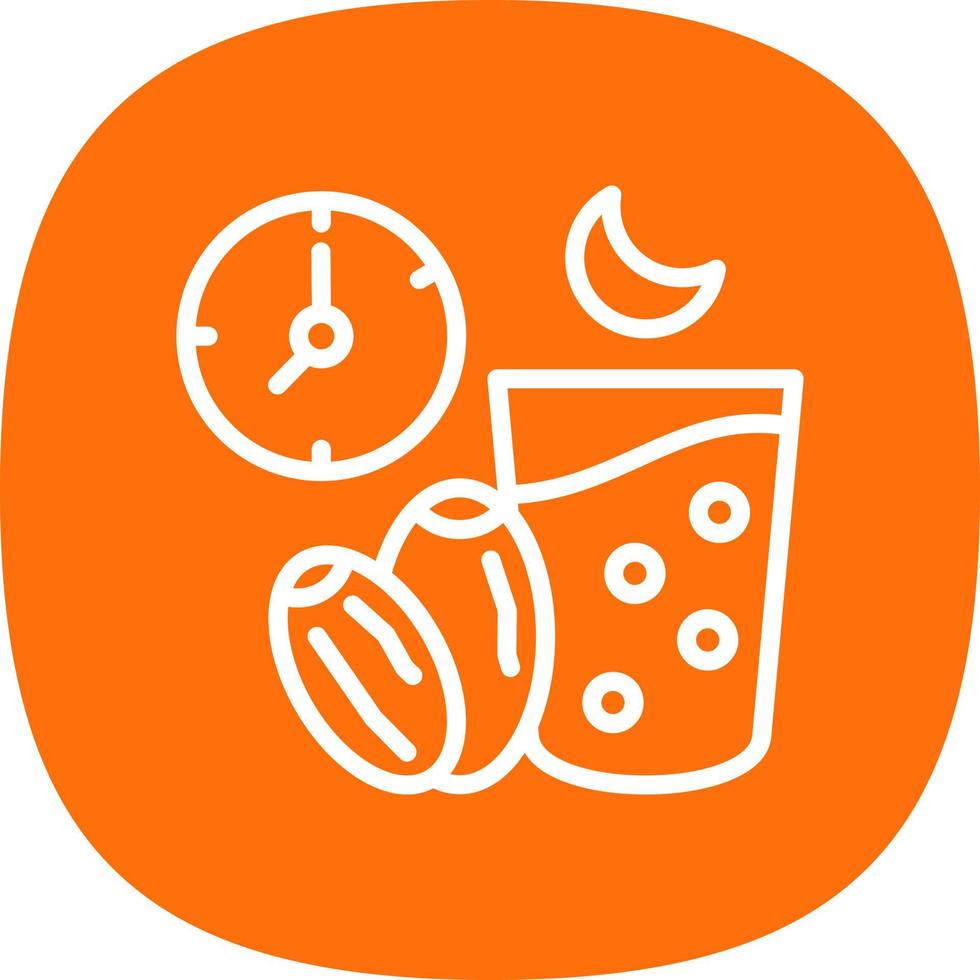 Ramadan Fasting Vector Icon Design