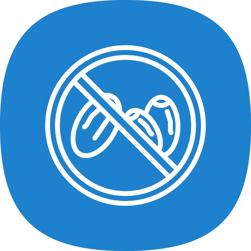 No Eating Vector Icon Design