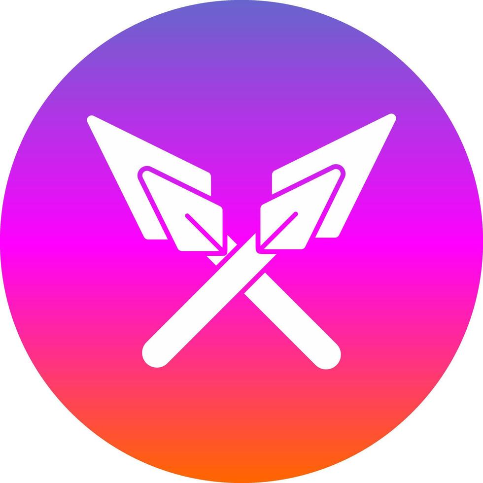 Spears Vector Icon Design