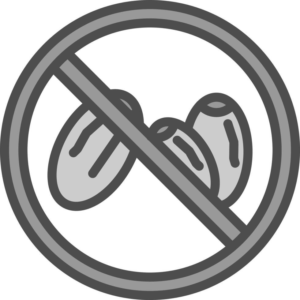 diseño de icono de vector de no comer