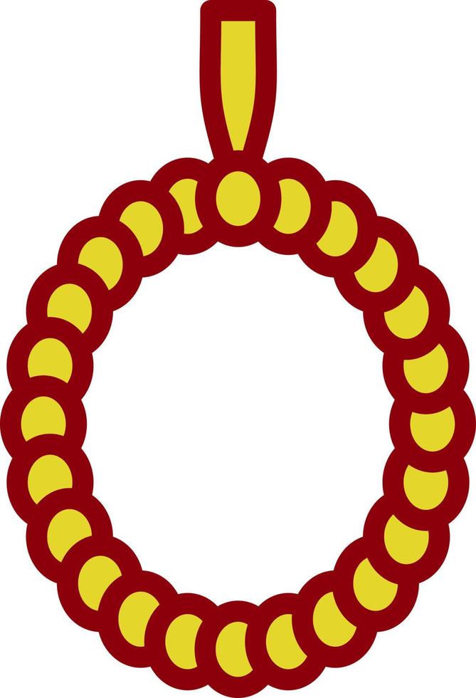 Praying Beads Vector Icon Design