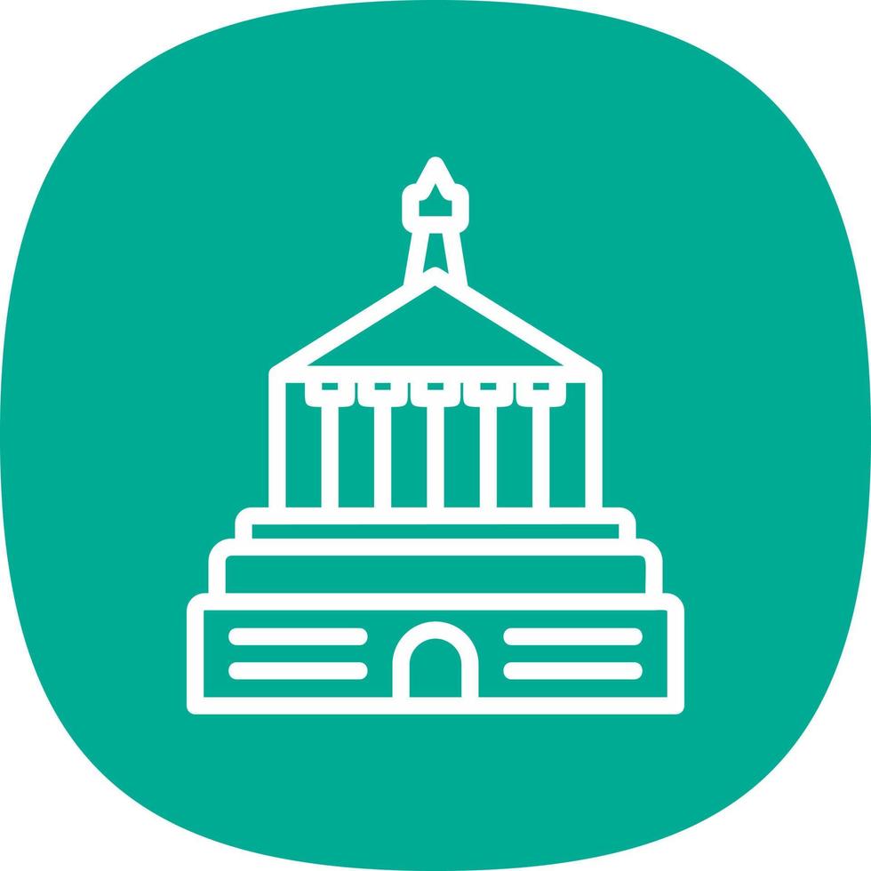 Halicarnassus Mausoleum Vector Icon Design