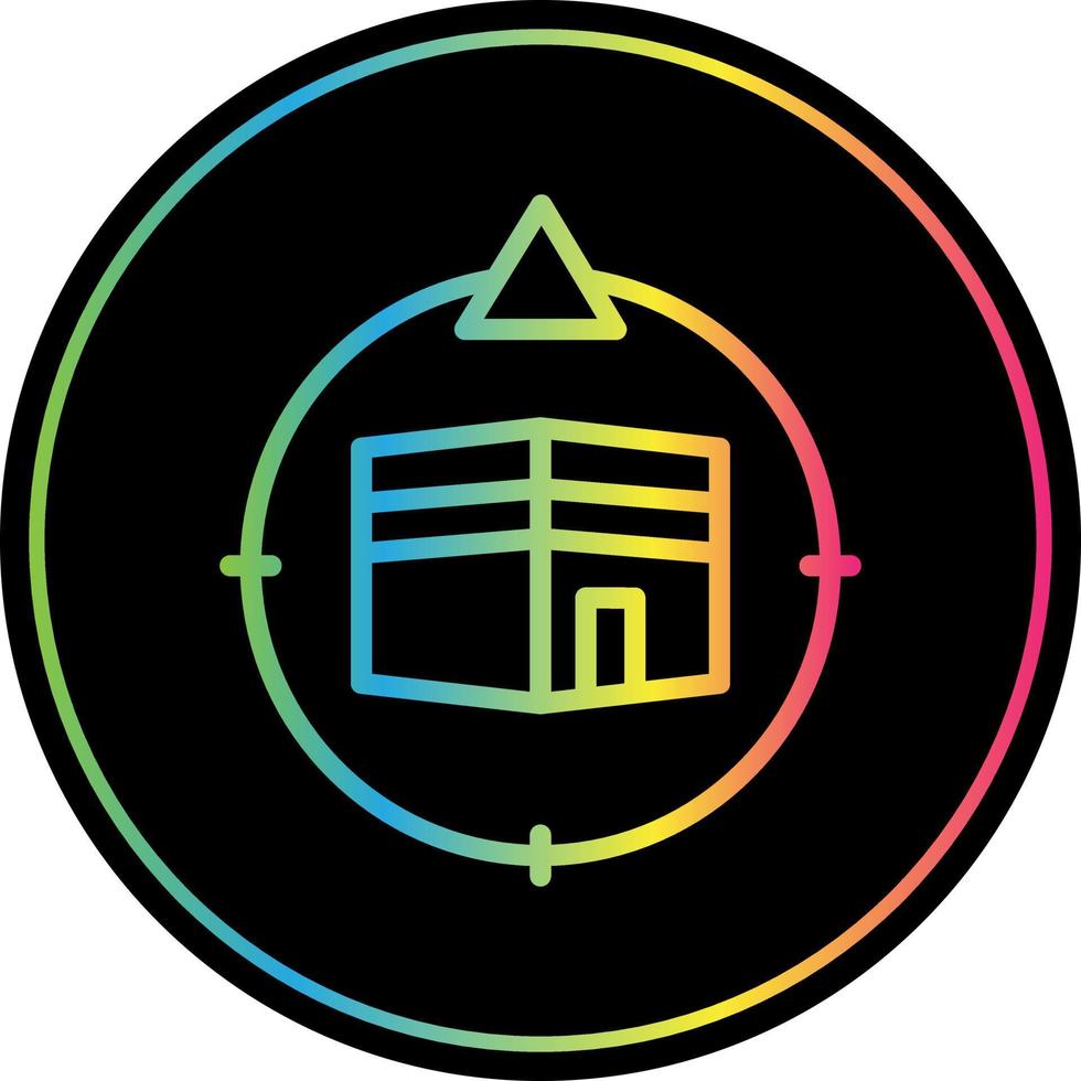 Qibla Direction Vector Icon Design