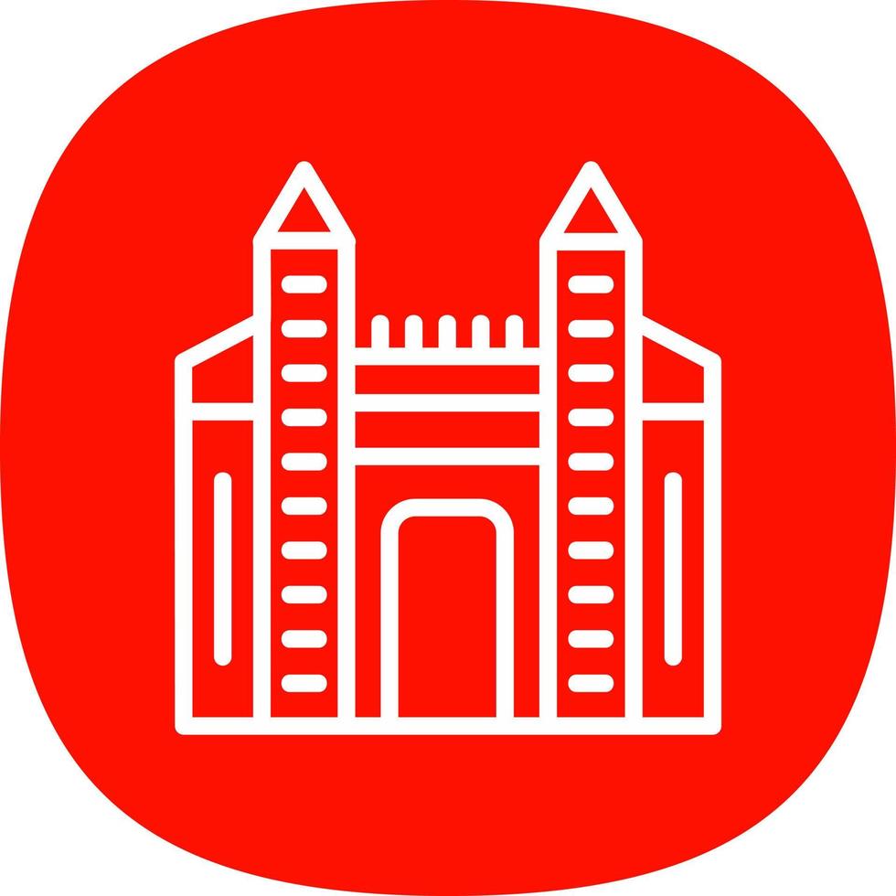 Ishtar Gate Vector Icon Design