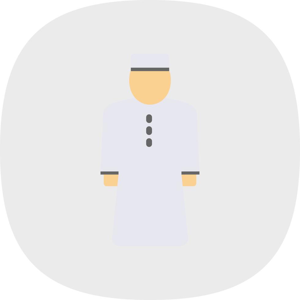 Muslim Man Vector Icon Design