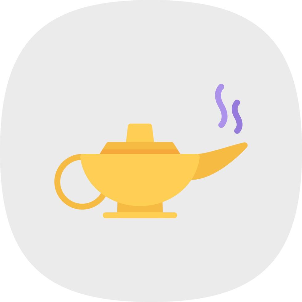 Arabian Magic Lamp Vector Icon Design