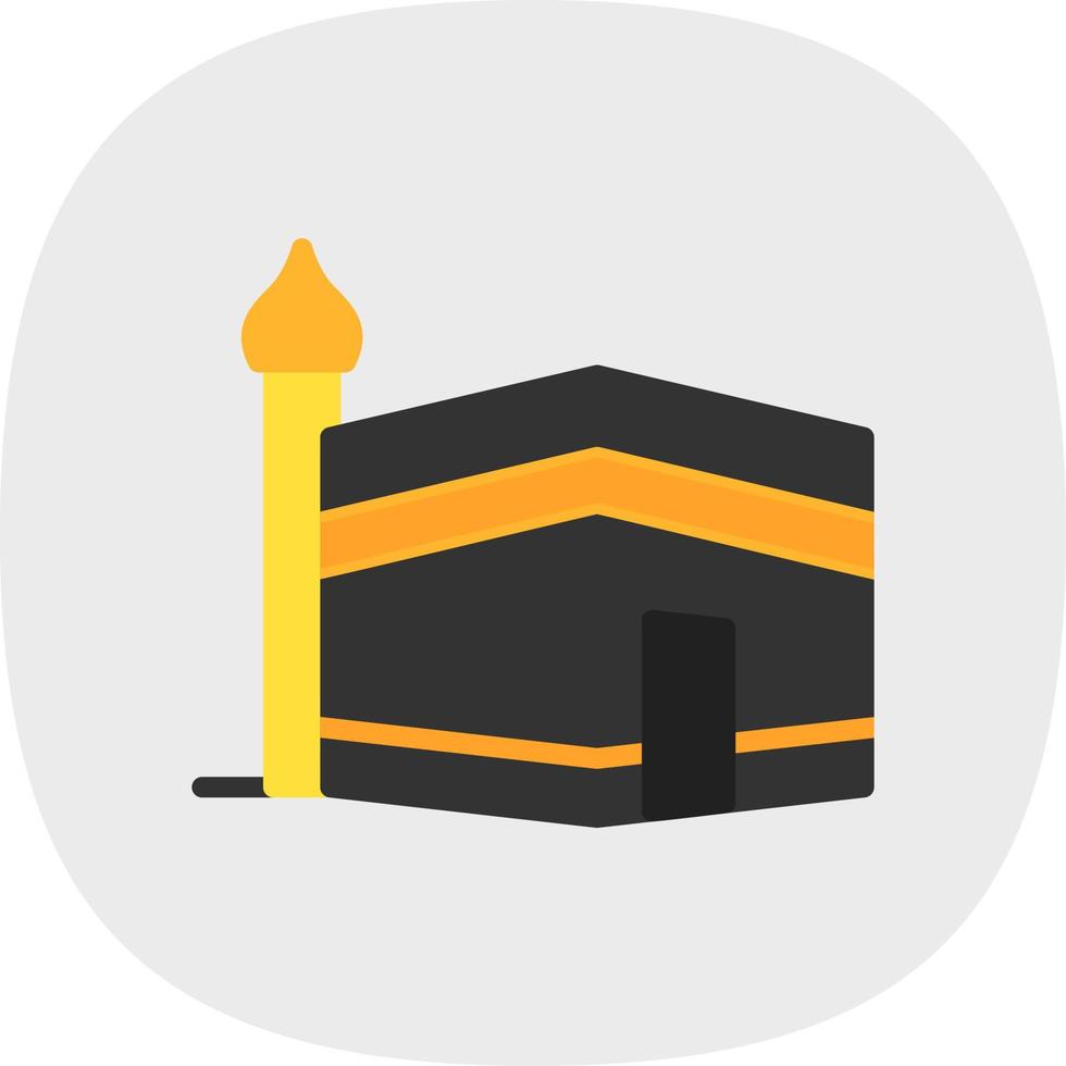 diseño de icono de vector de kaaba