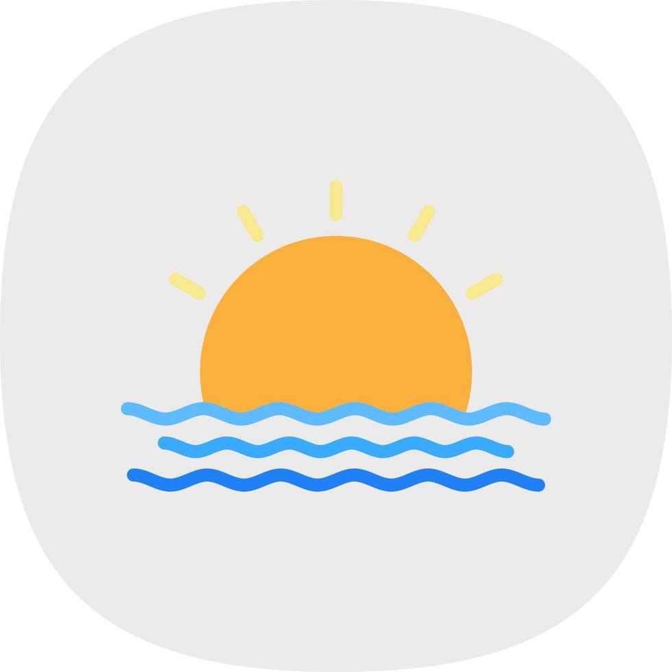 diseño de icono de vector de amanecer