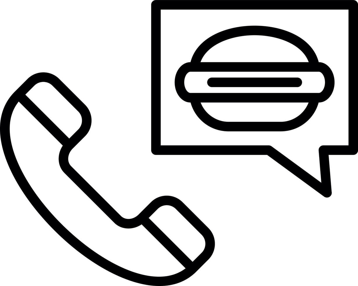 Order Food on Call Vector Icon Design