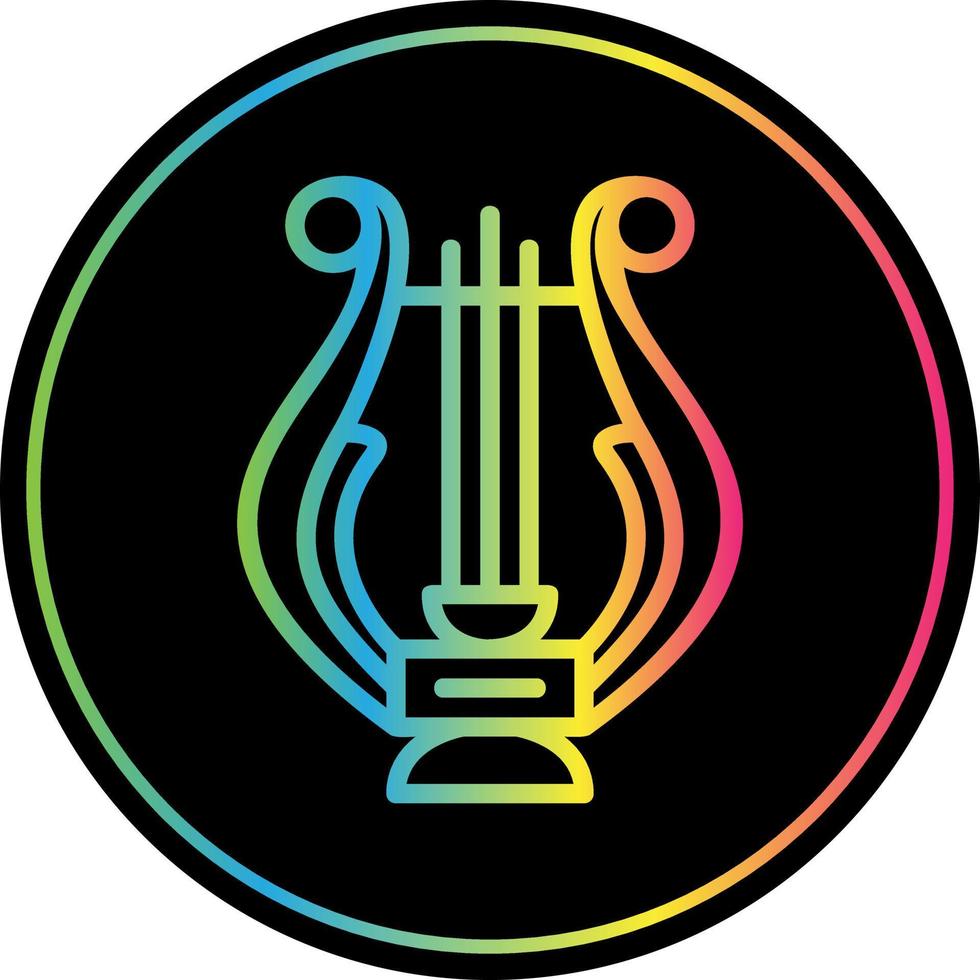 Lyre Vector Icon Design