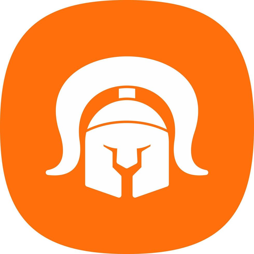 Roman Helmet Vector Icon Design