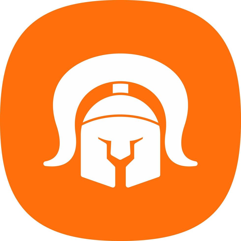 Roman Helmet Vector Icon Design