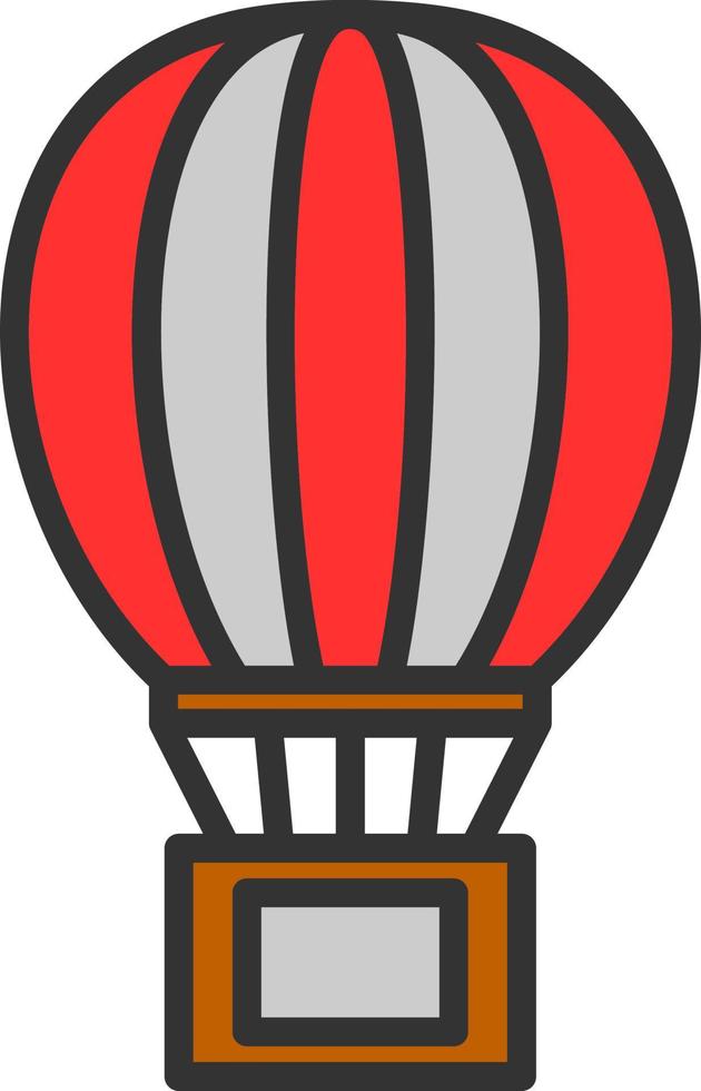 Air Balloon Delivery Vector Icon Design