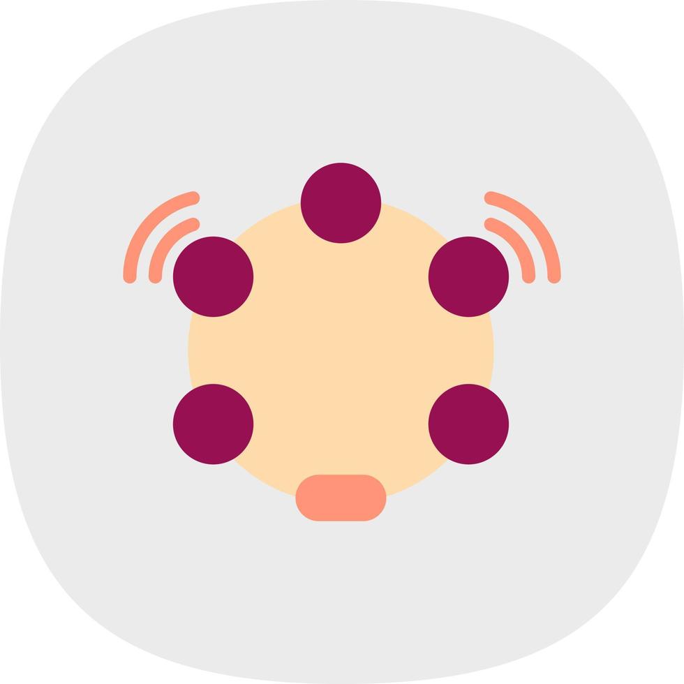 Tambourine Vector Icon Design